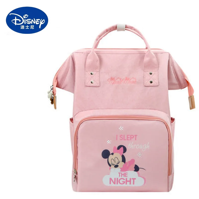 

Disney Minnie Mickey diaper bag cartoon backpack fashion mother bag baby outing backpack bottle insulation practical handbag