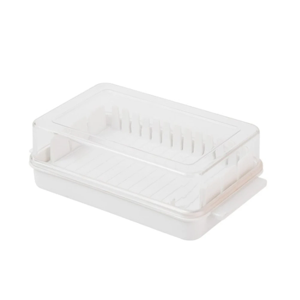 Тарелка для масла с крышкой столешницы пластиковый держатель и режущий слот