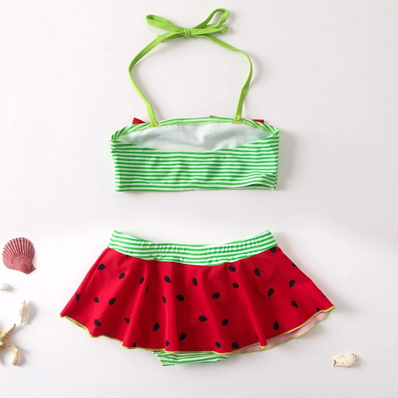 New summer cute female treasure watermelon swimsuit split two-piece swimming beach holiday hot spring