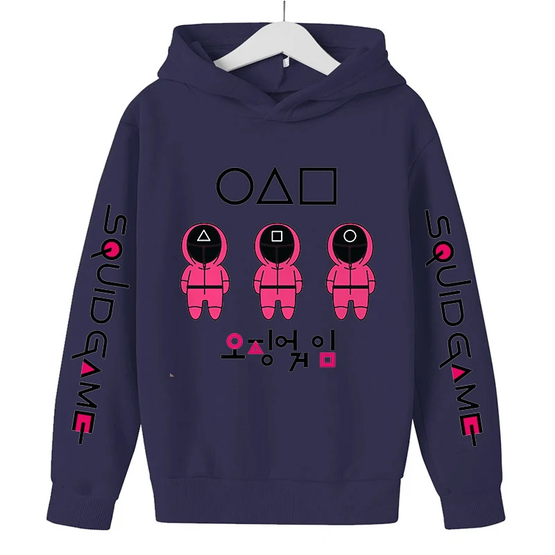 

Новинка 2021, одежда для игр кальмар, толстовки на шести колесах для мальчиков, детская одежда, толстовки для девочек на осень и зиму