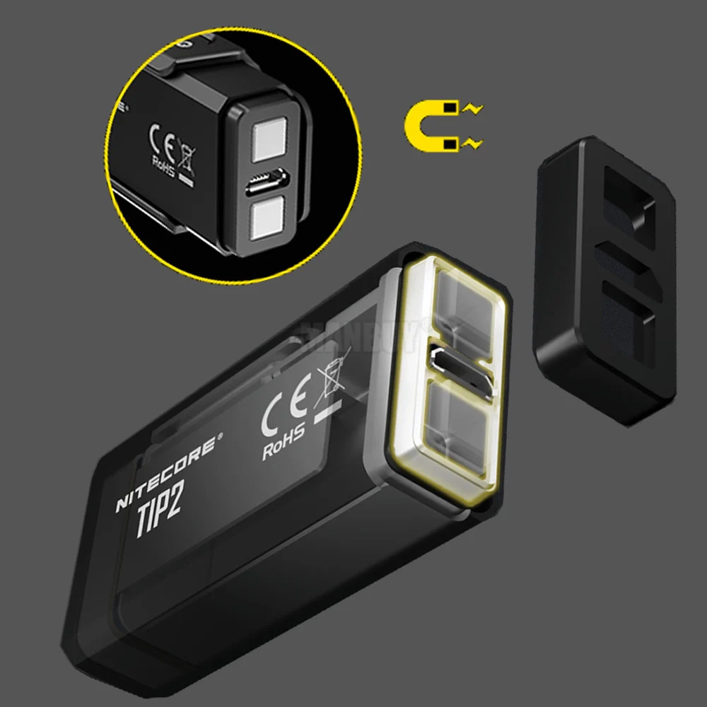 Nitecore TIP2 + USB кабель для зарядки многоцелевой зажим 2x CREE XP-G3 S3 720 Lms светодиодный