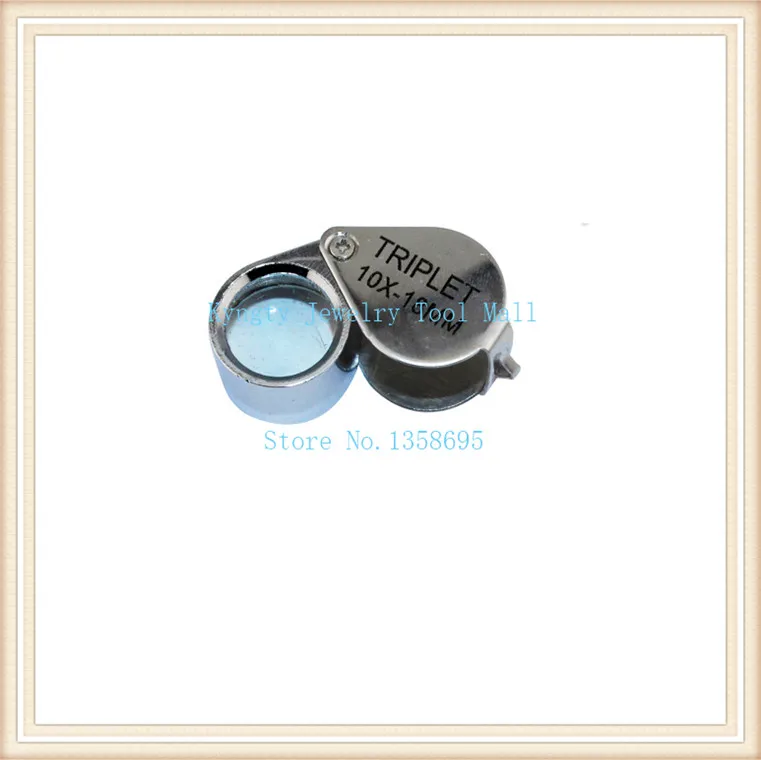 Diy триплетная линза Лупа 10x Ручной Работы Оптическое стекло Ювелирные изделия