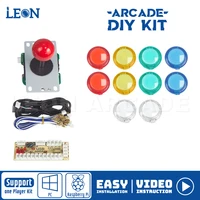 Arcade Cabinet Diy Kit Wood 1 Player Zero Delay Usb Encoder Transparent Arcade Button 30mm Arcade Joystick Arcade Sanwa Original
