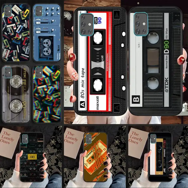 

Camera Cassette Music Phone Case For Samsung S5 S6 S7 S8 S9 S10 S20 S21 Edge Plus E Fe Lite