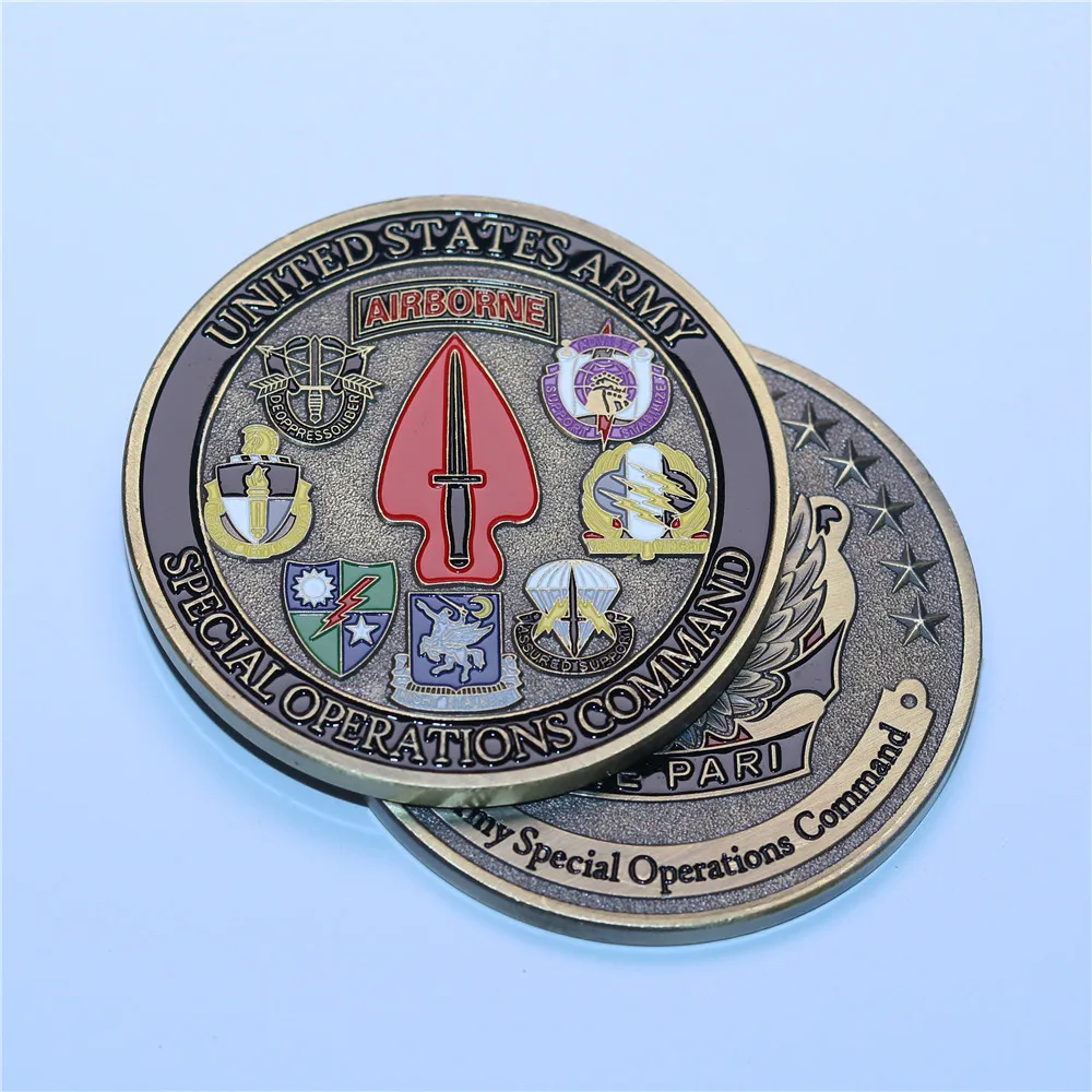 

Free Shipping 1pcs/lot,US ARMY SPECIAL OPERATIONS COMMAND SINE PARI COIN