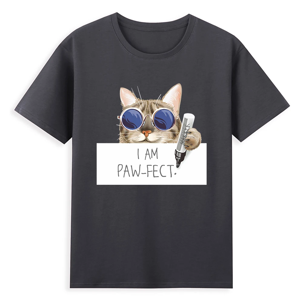 Модная брендовая футболка с аниме космическим котом женская кавайный Топ