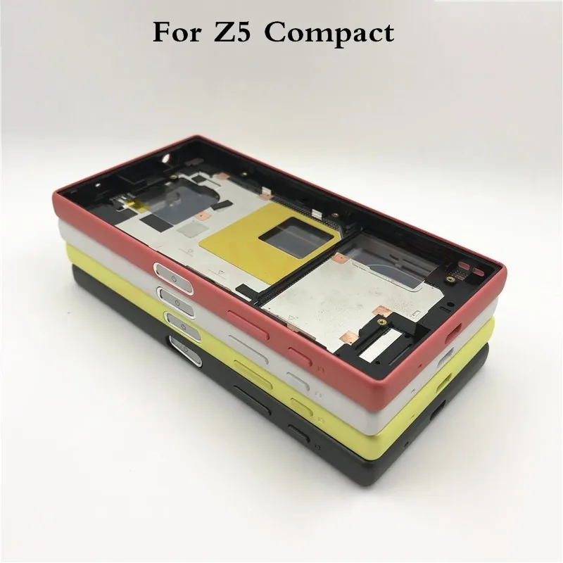 Оригинальный Корпус для Sony Xperia Z5 Compact E5803 E5823 средняя рамка передняя панель корпус