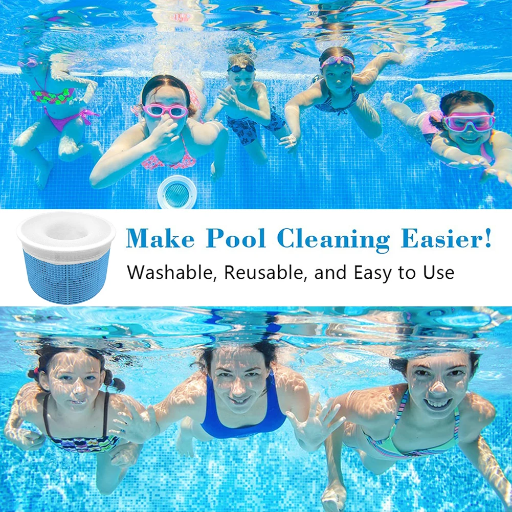 

20PCS Round Pool Skimmer Socks Household Perfect Savers For Filters Baskets Skimmers Net Filter Sock Bag Filter Bag Pool