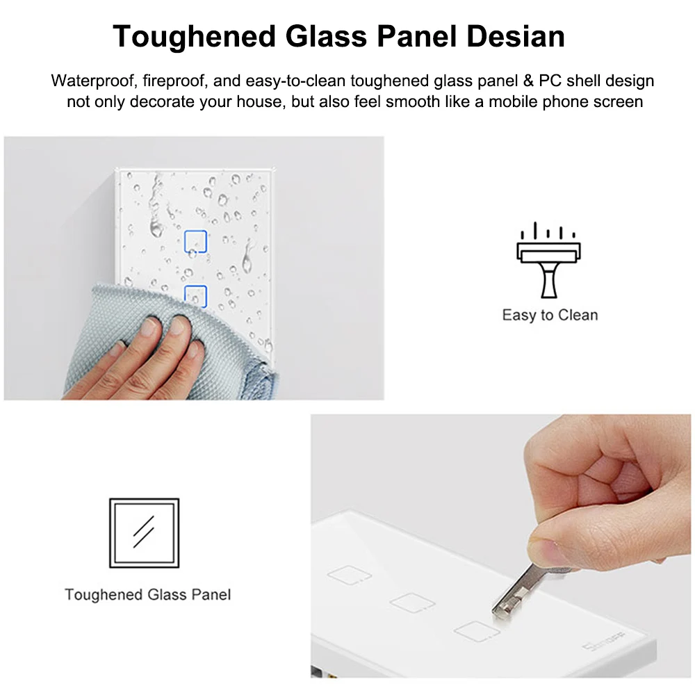 Смарт-выключатель настенный SONOFF с поддержкой Wi-Fi и таймером | Электроника