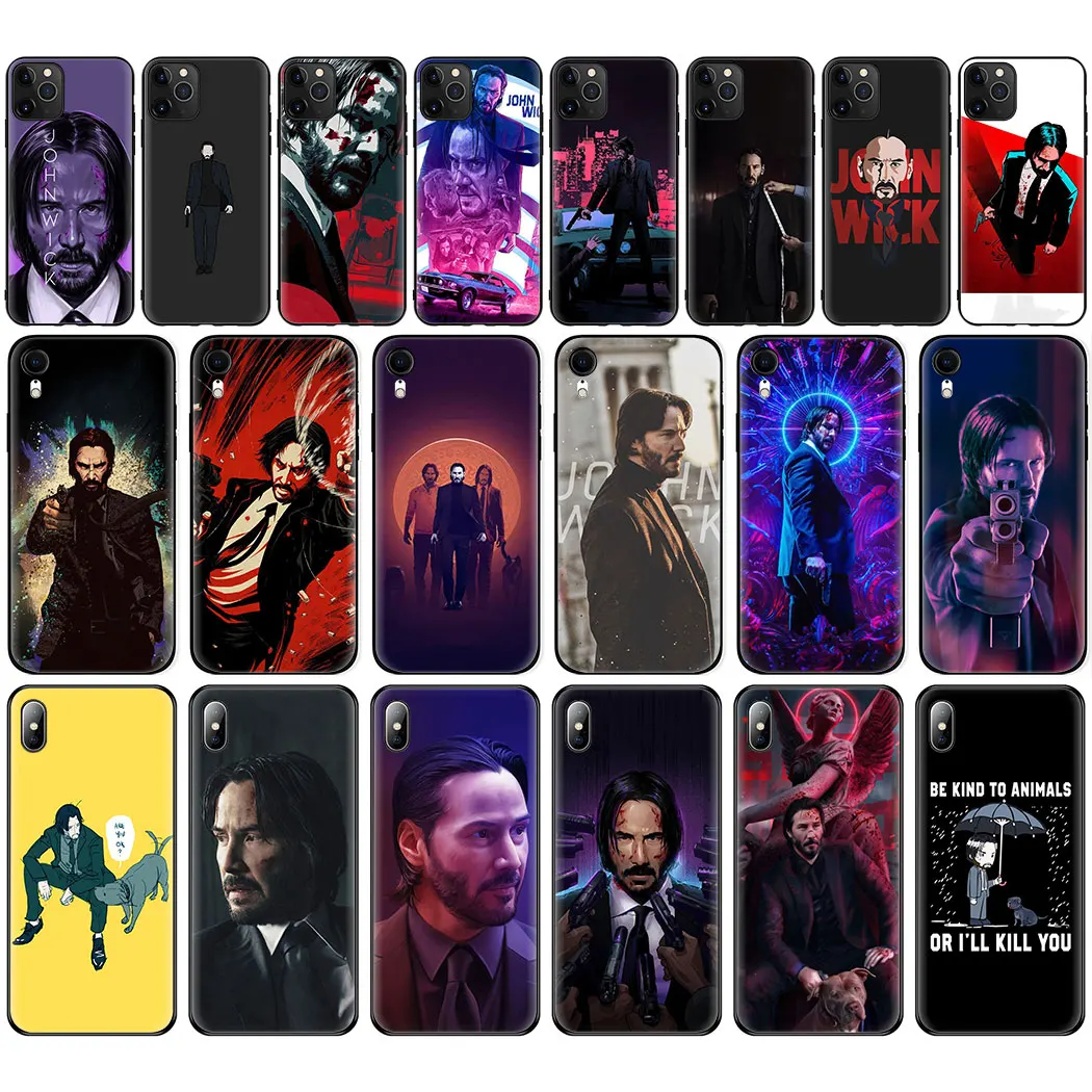Мягкий силиконовый чехол John Wick для iPhone 11 Pro Max 6 7 8 Plus 5 5S 6S X XR XS чехол|Чехлы-накладки|