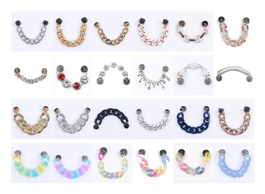 1 Pcs New Croc Chains Charms DesignerAccessories Shoe Decoration for  Clog Shoes Pendant Buckle for Girl Gift
