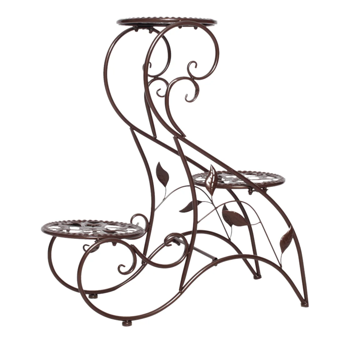 3 яруса подставка для кованых растений в нордическом стиле минималистичный