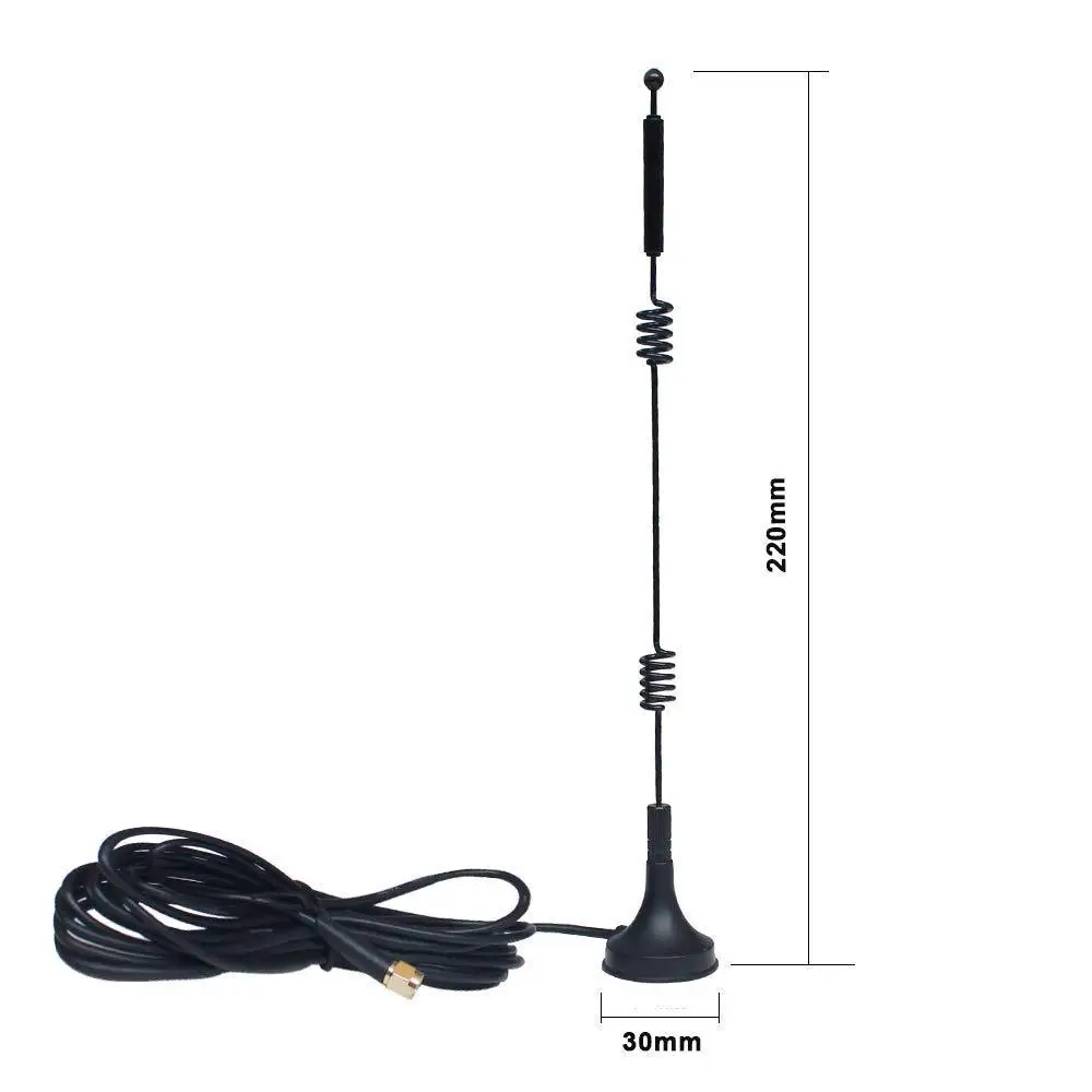 Signal Booster Antenna Pole For Router Camera Internet Vertical 12dbi Wifi 2.4G 5.8G Dual Band SMA Male With Mount Magnetic Base