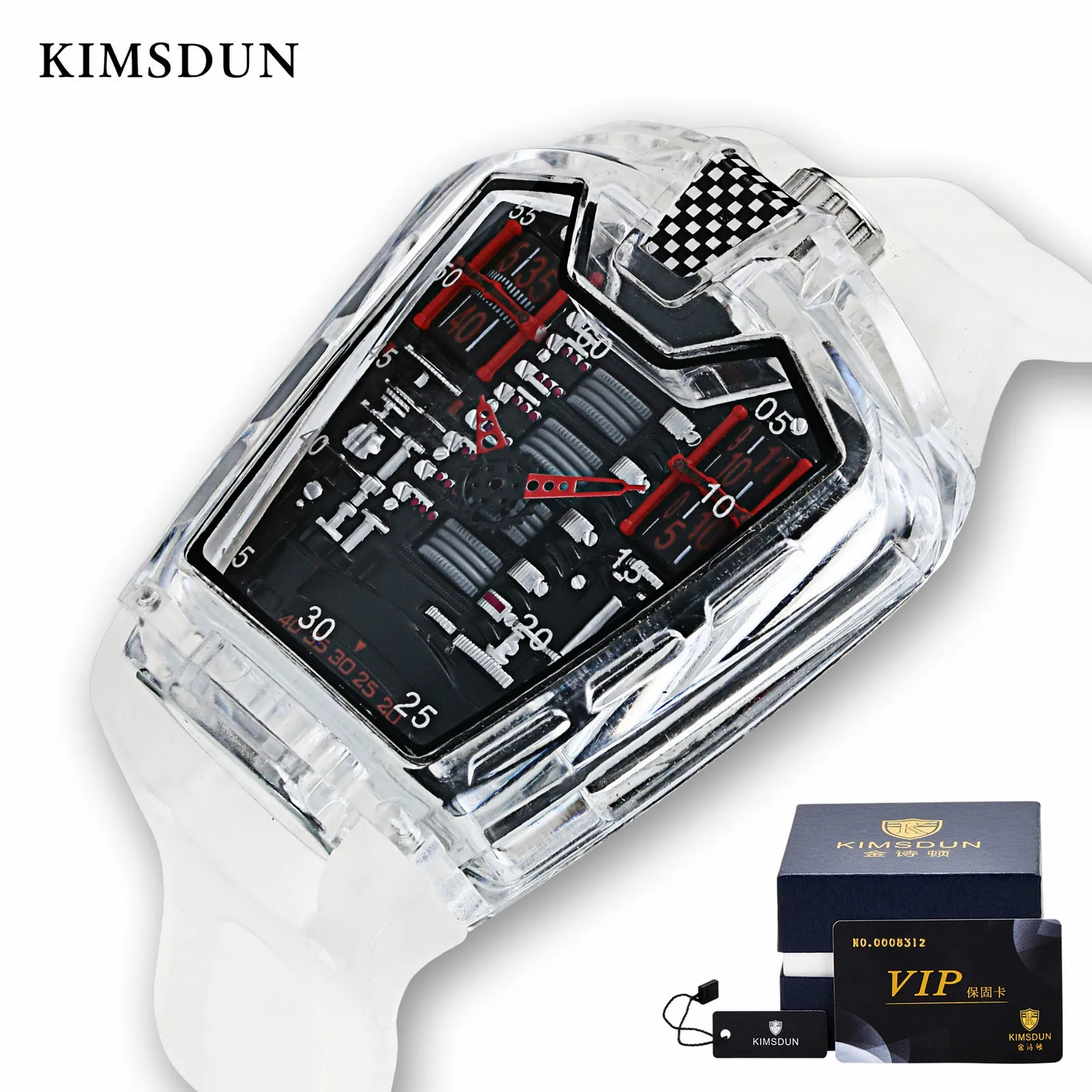 KIMSDUN мужские модные трендовые индивидуальные классические кварцевые часы
