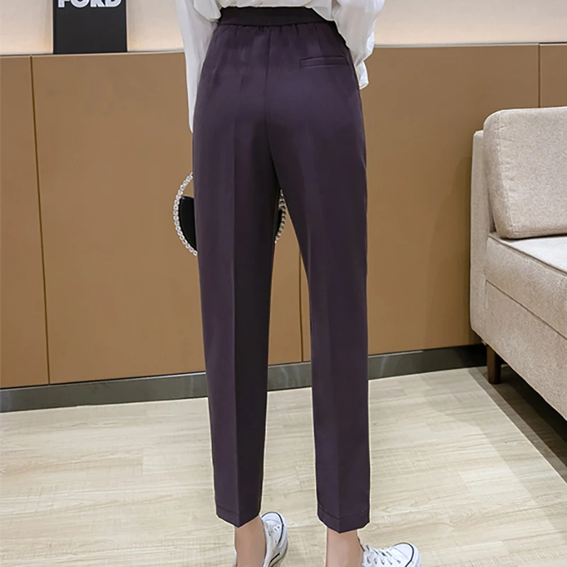 Брюки-Капри женские однотонные с завышенной талией B18440X | Женская одежда