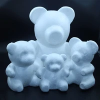 1pcs shaped styrofoam foam bear for diy christmas party decoration gifts