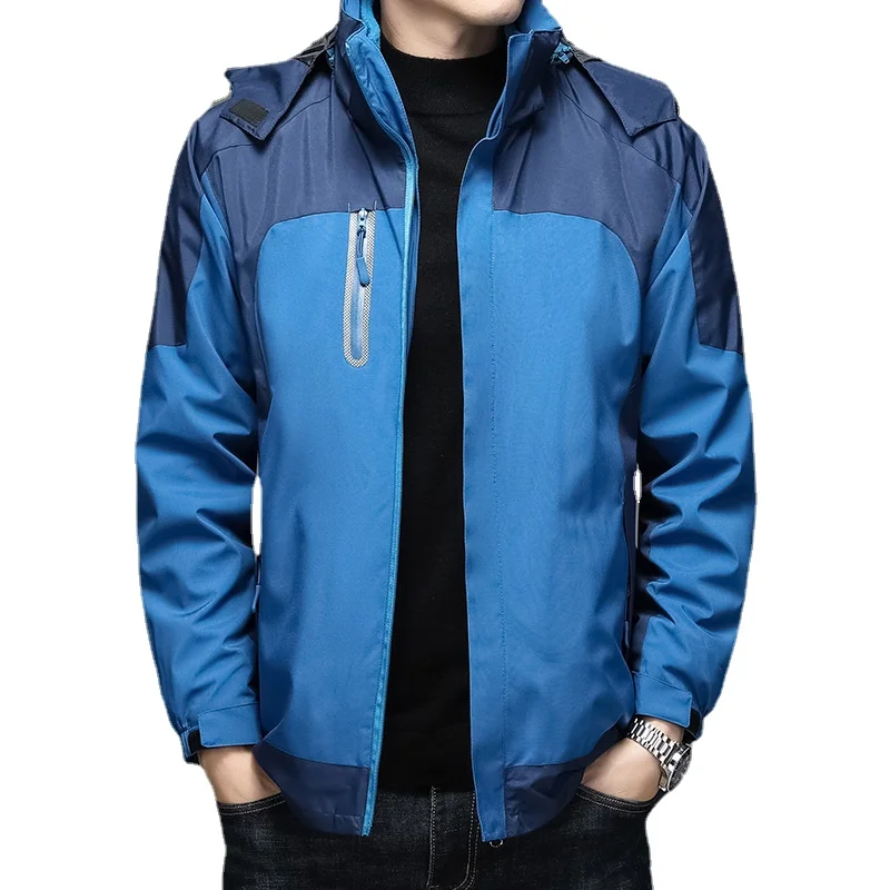 

Autumn and winter men's wool lined thickened two-piece jacket mountaineering jacket warm jacket mountaineering jacket