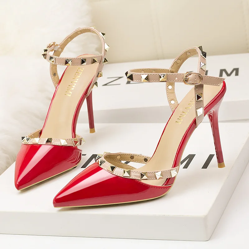 Пикантные женские тонкие туфли в европейском и американском стиле для ночного