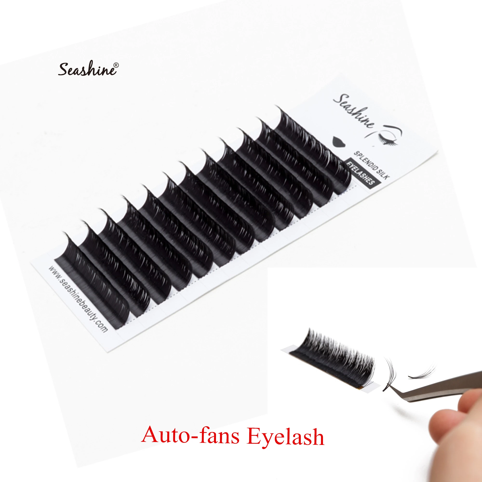 

Seashine Easy Fanning Auto Fans Eyelash Extension Fast Bloom Flowering Mega Volume Fast Pre-bonded Lashes
