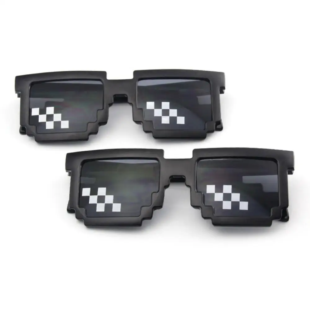 

Motocycle Bike Pixelated Mosaic Funny Sunglasses UV Protection Thug Life Eyewear