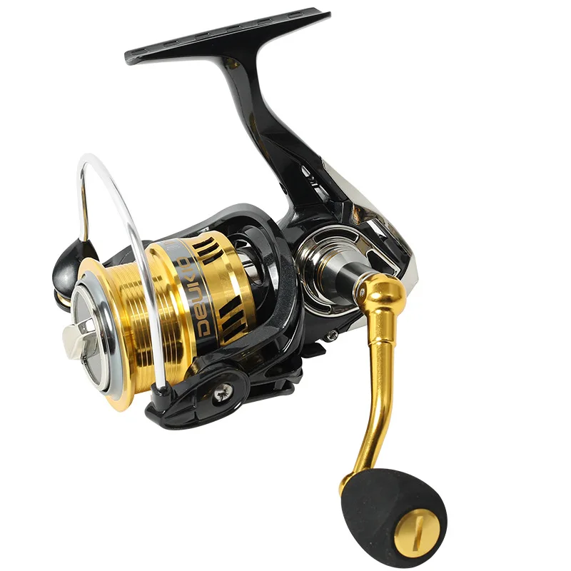 Full Metal Spinning Wheel 4+1BB 6.7:1 Ratio Shallow Line Cup Design Fishing Reel Lure Sea Rod Carp Fishing Reels with CNC Handle