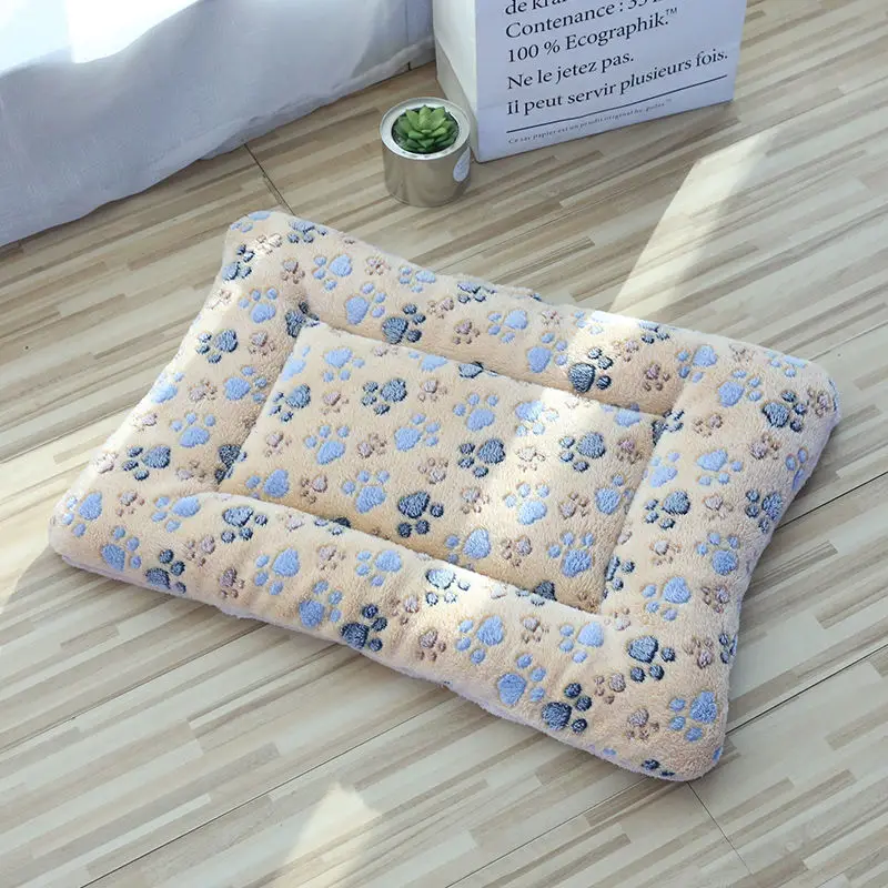 

Pet Mats Thick Blankets Large Medium Dogs Cat In Autumn Winter, Cartoon Kennels for Pets Warm Sleeping Mats for Dogs with Quilts