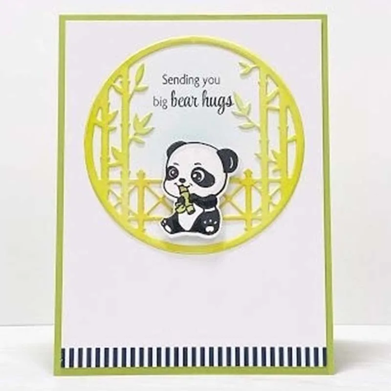 Металлические штампы из бамбука для сада штамп украшения скрапбукинга бумаги