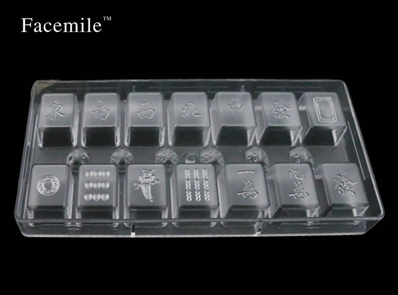 Пластиковая форма для украшения торта Прозрачная Маджонга мастики шоколада