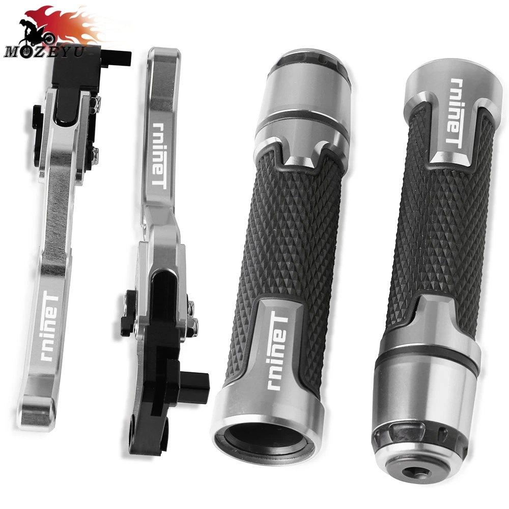 

RNINET Adjustable Brake Handle Clutch Levers Motorcycle Thruster Grip Handle Bar Cap End Plugs For BMW RNINET 2014 2015 2016