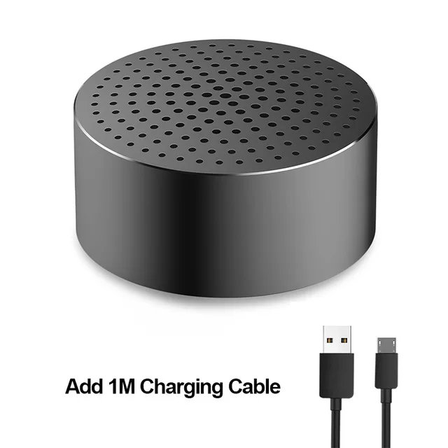 Xiaomi XiaoAi портативный мини беспроводной Bluetooth динамик сабвуфер умный голосовой контроль портативный Bluetooth динамик водонепроницаемый - Цвет: Gray add cable