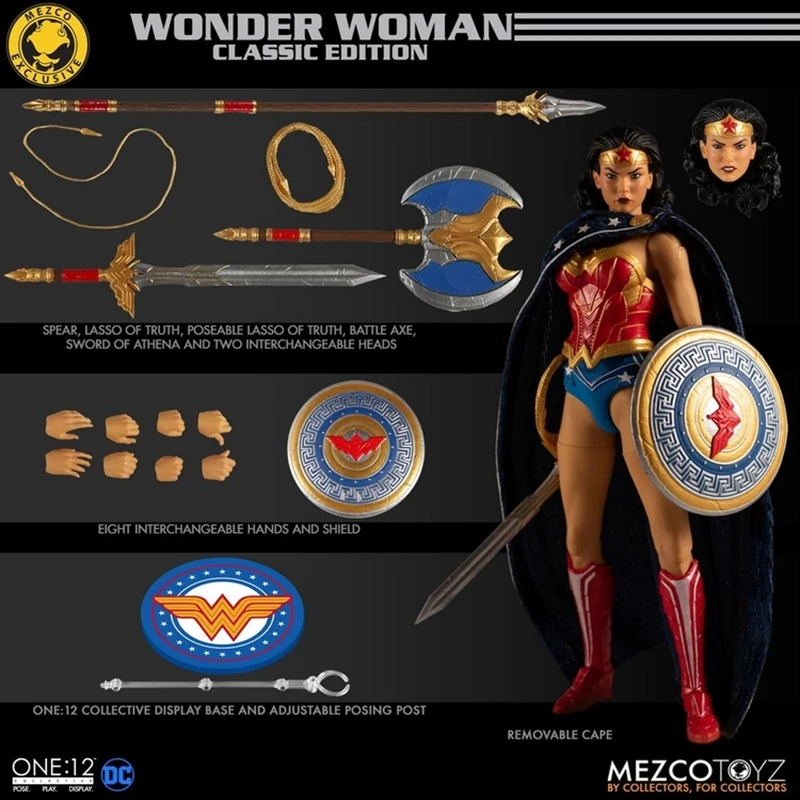 Ant Mezco Toyz one: 12 DC Justice League Wonder Woman PX Ограниченная серия модельная фигурка куклы