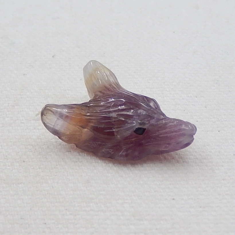 

Новинка, резные Аметист Подвеска в виде волчьей головы из бисера 25x17x9 мм, 3,8 г