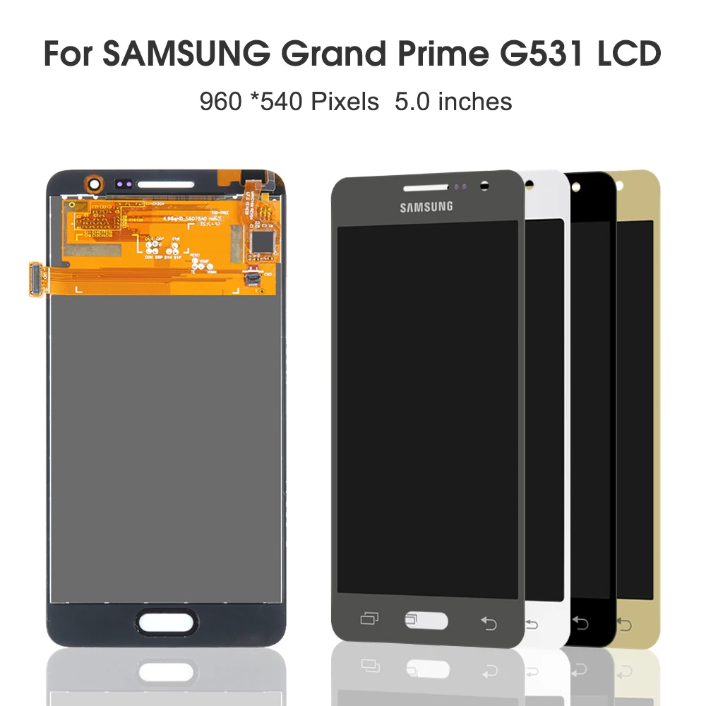 Дигитайзер сенсорного ЖК-экрана в сборе для Samsung GALAXY Grand Prime LCD G530 G531 ЖК-дисплей G531f