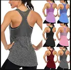 Летняя одежда для тренировок, женская футболка для бега, Быстросохнущий Спортивный женский жилет для йоги