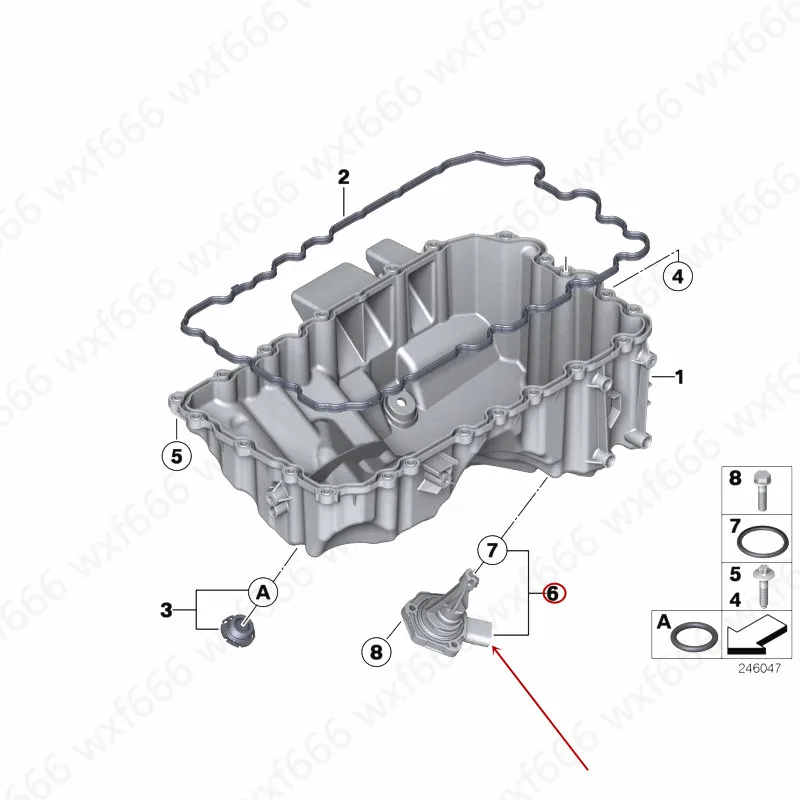 Датчик уровня масла в автомобиле датчик ngine 5 серий F20 F22 F35 F10 F18 F25 F26 F15 F16b mwN20
