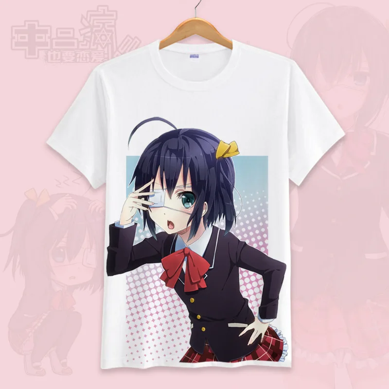 Футболка для косплея из японского аниме I want to fall in love with Chuunibyou летняя футболка