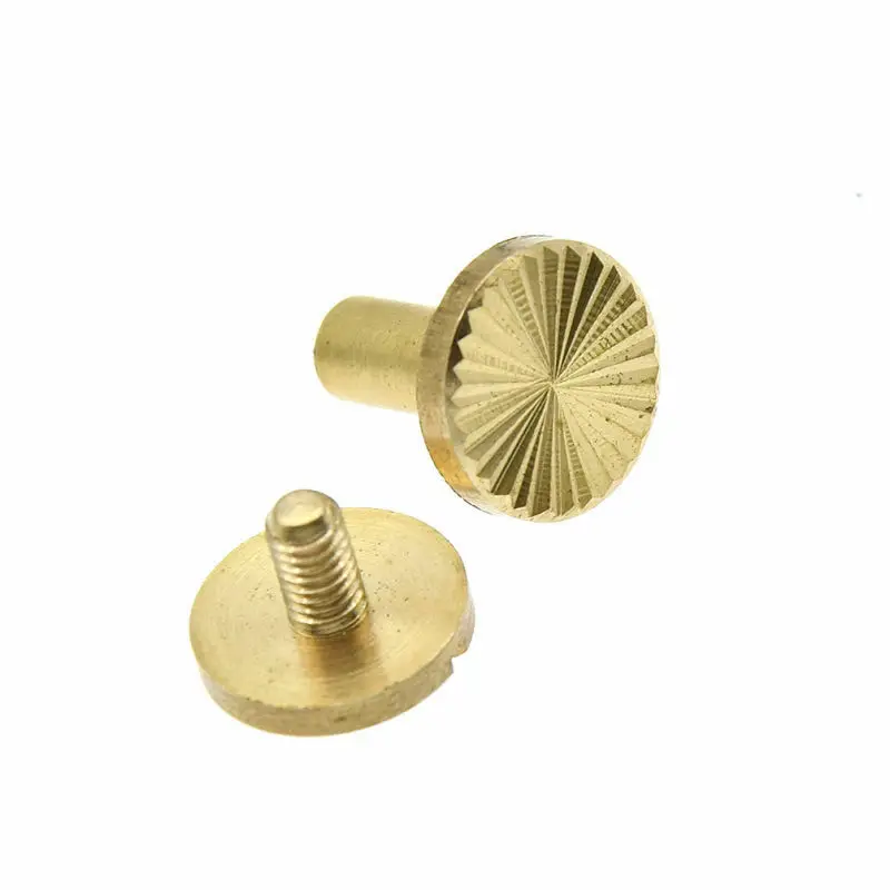 5PCS Brass Screw Rivets Flat Head for DIY Leathercrafts Book Binding Arts | Инструменты