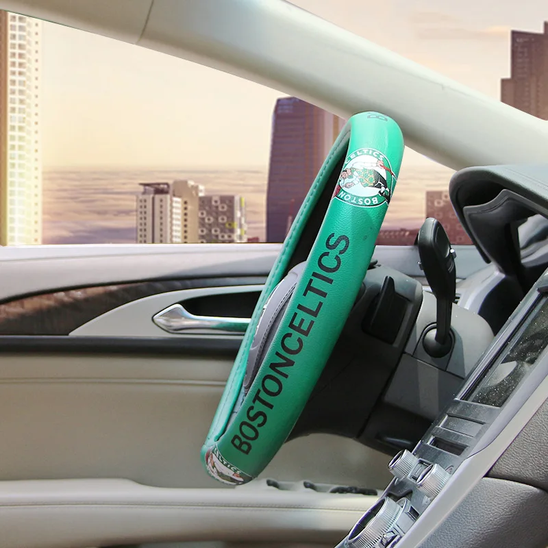 Модный спортивный чехол на руль из искусственной кожи для автомобиля