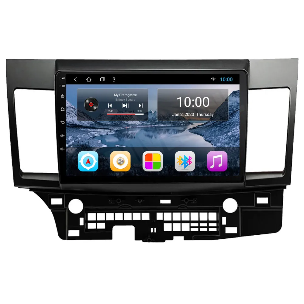 Автомобильный мультимедийный плеер RoverOne на Android 10 без DVD с GPS для Mitsubishi Lancer 9 EX GaLant