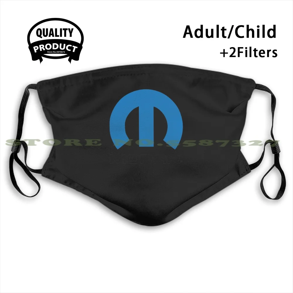 Логотип Mopar модный Забавный дизайн черные многоразовые маски логотип или без