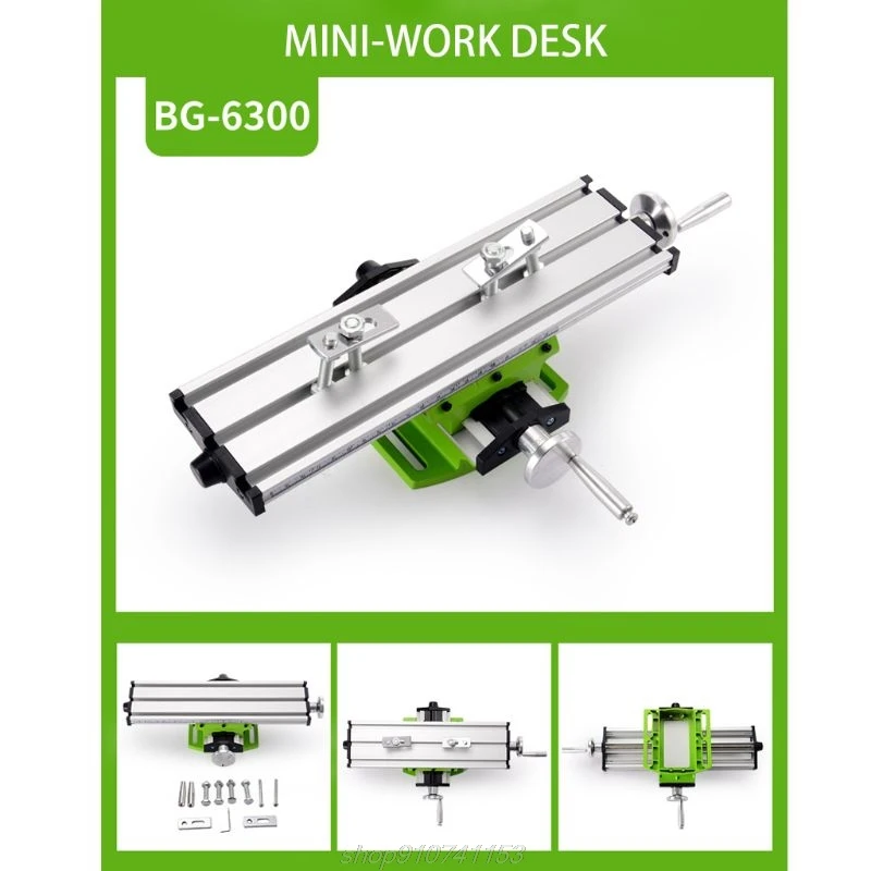 

Mini Precision Milling Machine Multifunctional Worktable Adjustment Positioning Cross Bench Drill Vise Fixture D18 20 Dropship