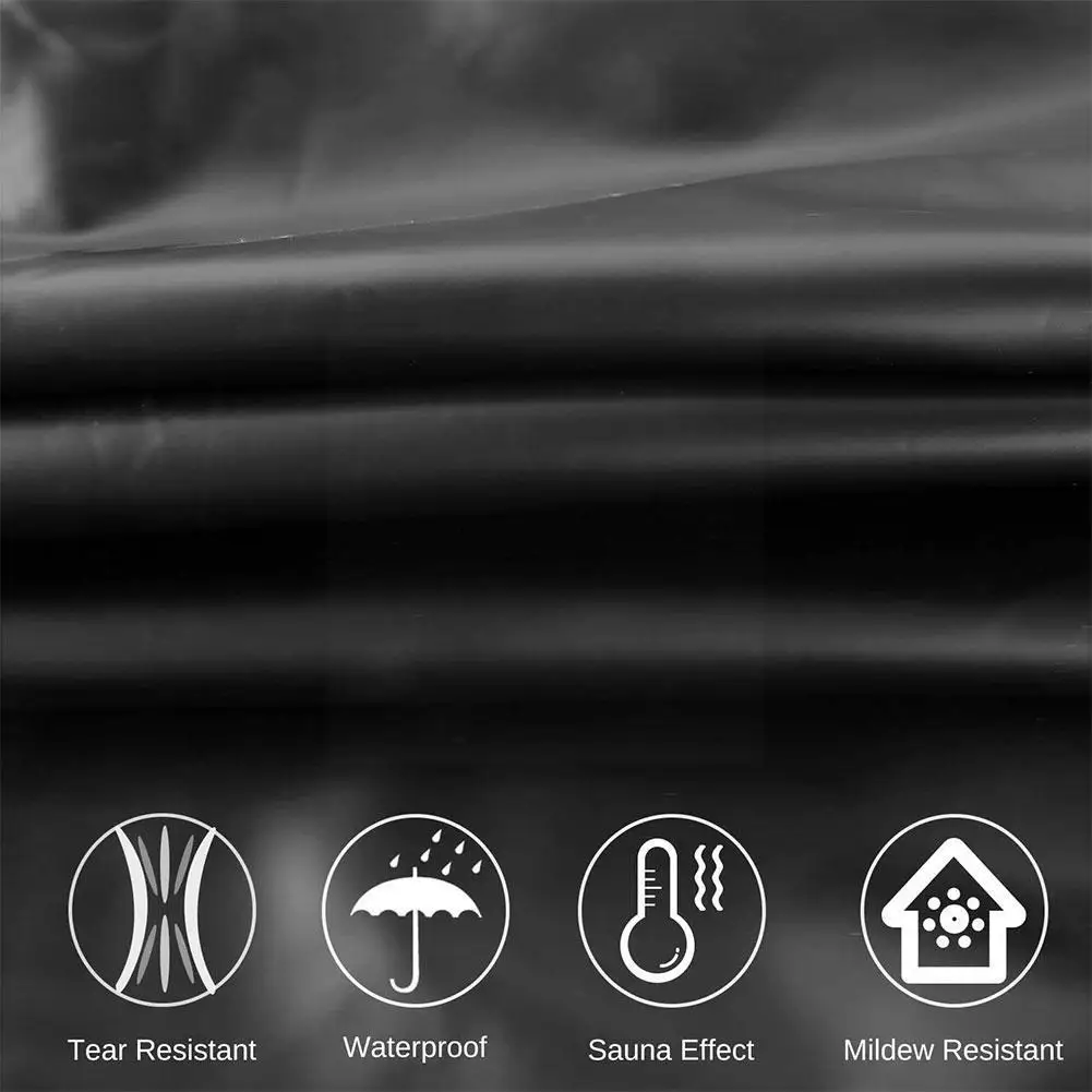 Sports Sweating Sauna Clothes Shaper Shirt Heavy Duty Loss Sport Fitness Exercise Weight Suit Black Workout Fitness Anti-ri Y2E2