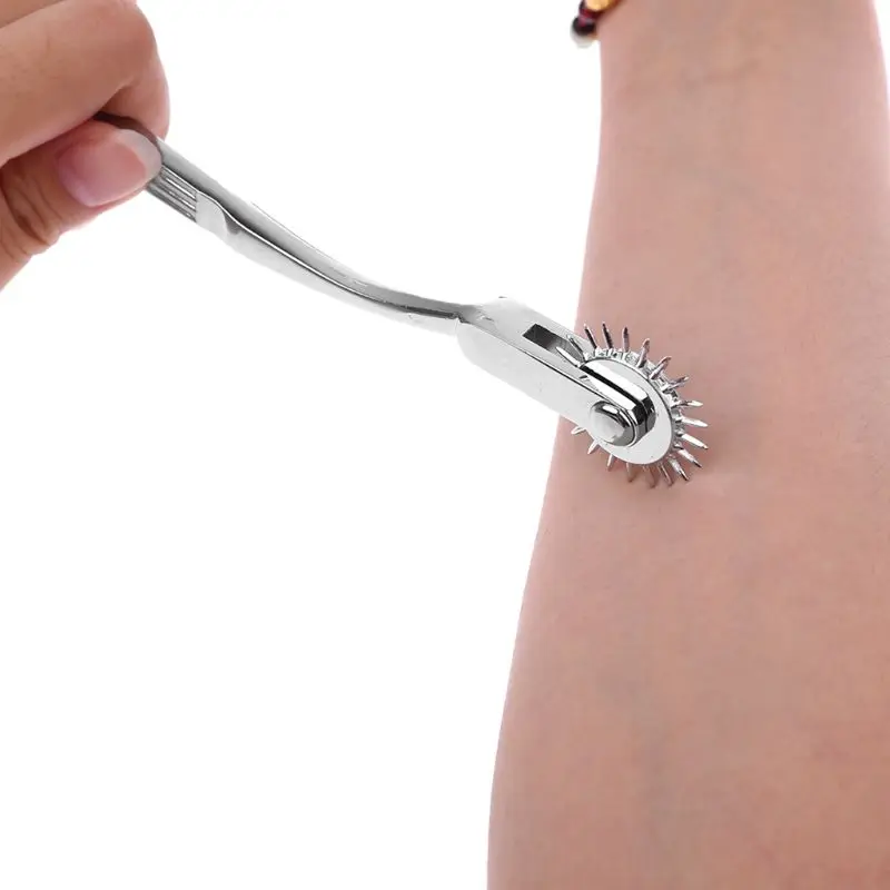 OOTDTY Diagnostic Reflex Hammer Pin Wheel BDSM Gear Roller Rolling Wartenberg Pinwheel Fetish Neurological A5YD | Инструменты