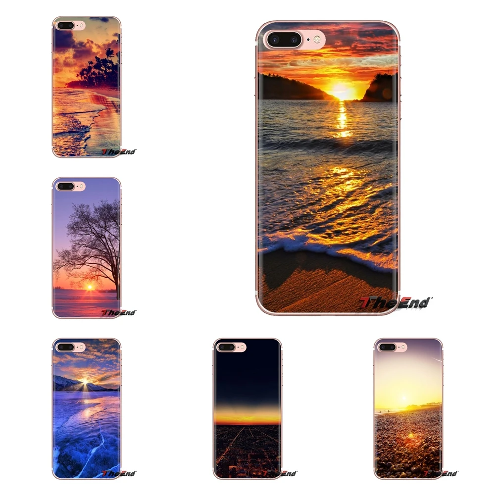 Sunset Up Mobile Wallpaper Silicone Shell Covers For Sony Xperia Z Z1 Z2 Z3 Z5 compact M2 M4 M5 C4 E3 T3 XA Huawei Mate 7 8 Y3II |