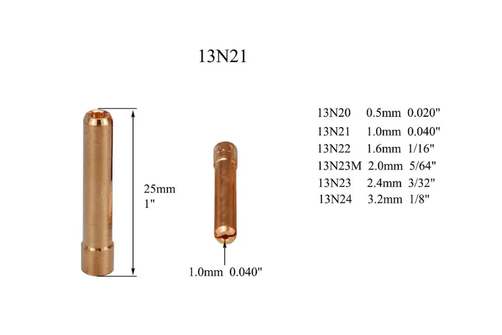 Комплект расходных материалов TIG корпус цанги газовой линзы 45V42 0 40 дюйма 1 мм
