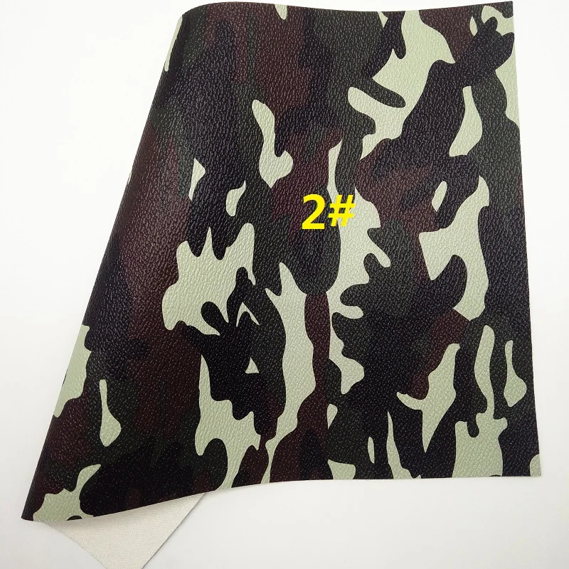 Зеленая блестящая ткань искусственная кожа крокодила камуфляжные листы из