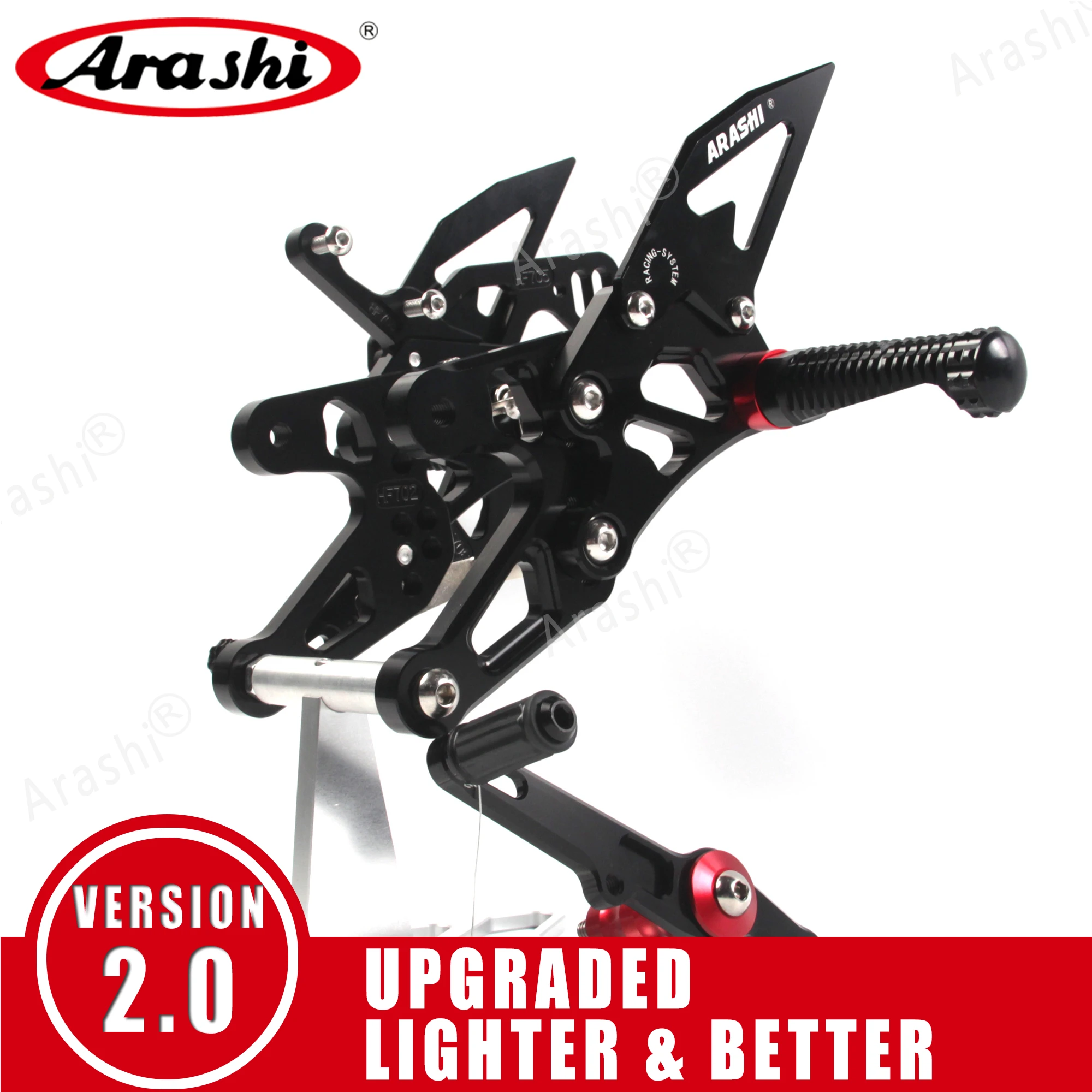 

ARASHI S1000RR HP4 / S1000R CNC Регулируемые подножки, подножки, колышки, наездник, комплект для BMW S 1000 RR 2015 - 2019 / S 1000 R 17-19