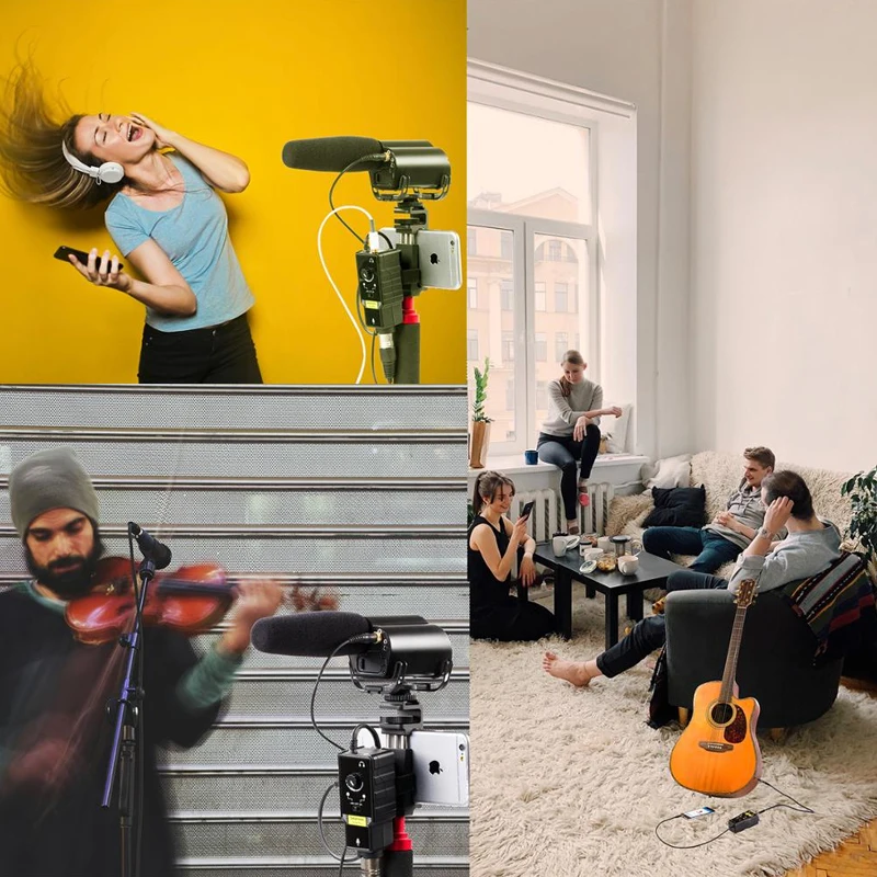 Универсальный микрофон Saramonic SmartRig II совместимый со смартфонами адаптер