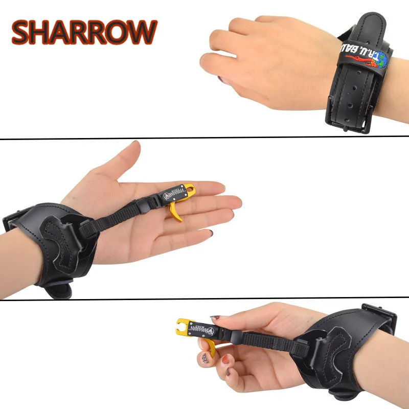 1 шт. инструмент для спуска блочного Лука суппорт регулируемый ремешок запястья