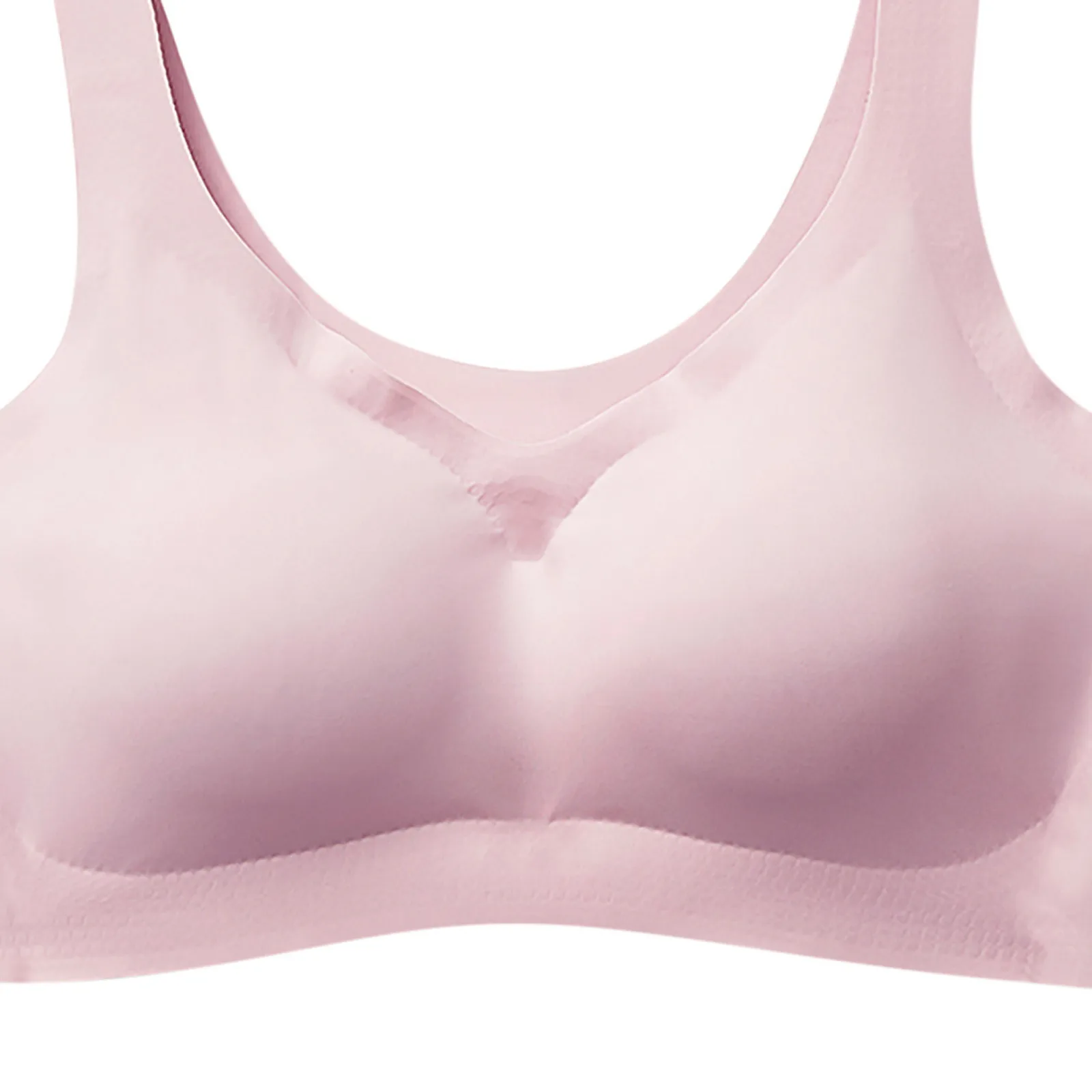 

Bras For Women One-Piece Sports No-trace Seamless Sexy Ultrathin Underwear Push Up Sleeping Bra E3